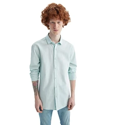 Abbildung von DeFacto Herren R1680az Shirt, Mint, XS EU