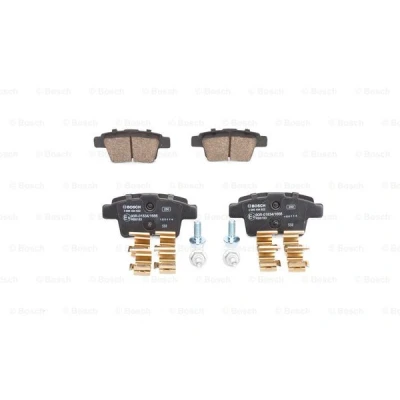 Abbildung von BOSCH 0 986 494 622 Bremsbelagsatz Low Metallic mit Anti Quietsch Blech, Schrauben Zubehör CITROËN: C4 Picasso 1, I Grand