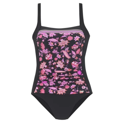 Abbildung von Lascana Badeanzug, Damen, Größe: 48xDD, Schwarz pink