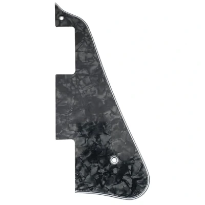 Abbildung von Musiclily Gitarren Schlagbrett Pickguard für China Made Epiphone Les Paul Standard Modern Style,4 lagig Black Pearl