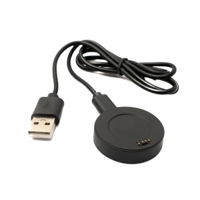 Abbildung von System S USB 2.0 Kabel 80 cm Ladestation für Huawei Watch 1 Smartwatch 5V Adapter in Schwarz