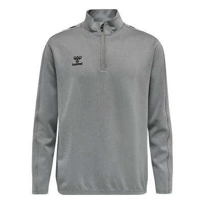 Abbildung von hmlCORE XK HALF ZIP POLY SWEAT, Grau (GREY MELANGE), xxl