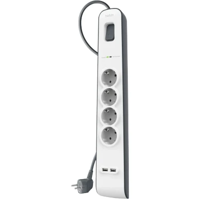 Abbildung von Belkin Surge Protector 4 Steckdosen 2 Meter 2x USB