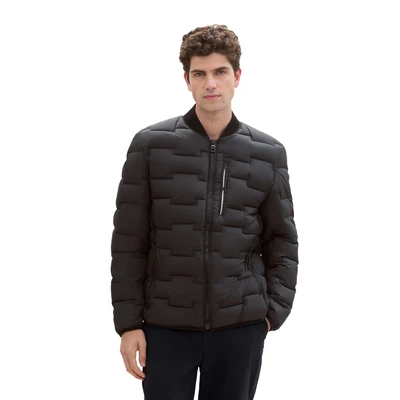 Abbildung von TOM Tailor Bomberjacke, Herren, Größe: Small, Schwarz