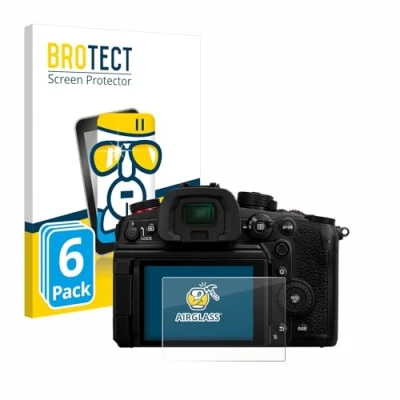 Abbildung von BROTECT Schutzglas für Panasonic Lumix DC GH7 (6 Stück) Schutzfolie Panzer Folie Glas [Extrem Kratzfest 9H, Anti Fingerprint, Ultra Transparent]