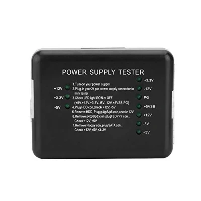 Abbildung von Zerone 20/24 poliger Netzteil Tester für ATX/SATA / HDD/Floppy, Schwarz