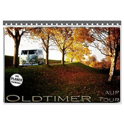 Abbildung von Oldtimer auf Tour (Tischkalender 2025 DIN A5 quer), CALVENDO Monatskalender