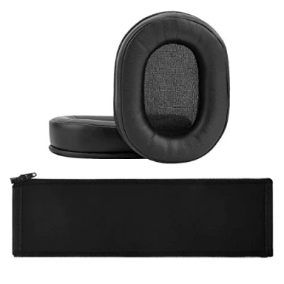 Abbildung von Geekria Ersatz Ohrpolster und Kopfbandabdeckung für Sony MDR 1ABT, 1RBT, 1RNC Kopfhörer/Ohrpolster Kopfbandschutz, Reparaturteile, einfache Selbstmontage, kein Werkzeug erforderlich