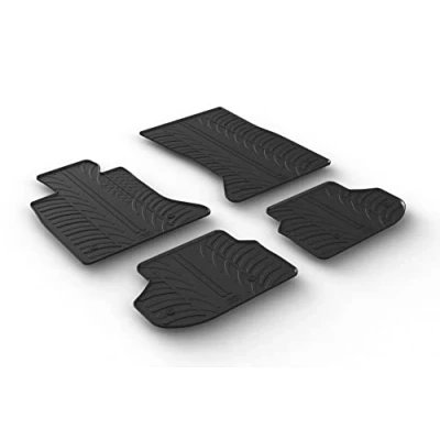 Abbildung von Gledring 0351 Fußmattensatz Gummi vorne und hinten 4 schwarz 750mm 550mm BMW: 5 Limousine, Touring
