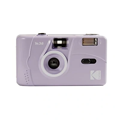 Abbildung von KODAK DA00256 M38 35mm Wiederaufladbare Kamera, Hochwertiges Objektiv, Integrierter Blitz, AA Batterie Lila