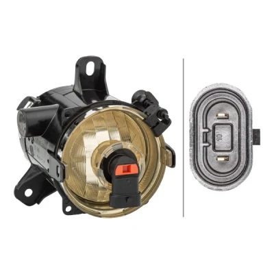Abbildung von HELLA 1N0 354 824 021 Nebelscheinwerfer rechts 12 mit Glühlampe OPEL: Corsa D Schrägheck, Meriva B, E Schrägheck