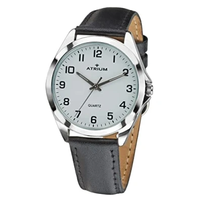 Abbildung von Atrium Quarzuhr A10 10, Armbanduhr, Herrenuhr, Leuchtzeiger