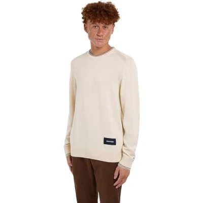 Abbildung von Tommy Hilfiger Rundhalspullover &quot;RWB COTTON CREW NECK&quot;, farbliche Akzente in Farben
