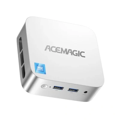 Abbildung von ACEMAGICIAN V1 Mini PC,12th Gen Ιntel Alder Lake N97 PC (bis zu 3,60 GHz),16GB DDR4 1TB M.2 SSD Desktop mit W11 Pro RJ45 4K HDMI+DP WiFi 5 für Zuhause/Büro/Schule
