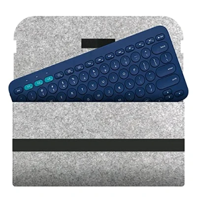 Abbildung von alloneslife Tastatur Aufbewahrungstasche aus Wollfilz für K380 K480 Hülle, modisch