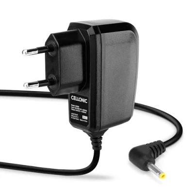 Abbildung von CELLONIC® Ladegerät 1,20m Ersatz für Sony PSP 1 (PSP 1000), Slim &amp; Lite 2 2000), 3 3000), Ladekabel 4.0mm x 1.7mm Netzteil Auflader 5V 1A Lader Anschluss Stecker