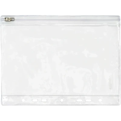 Abbildung von FolderSys 10 x Gleitverschlusstasche 210x156mm (Keine A5 Blätter) PVC mit Lochung klar