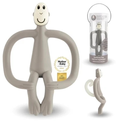 Abbildung von Matchstick Monkey Beißring / Zahnungshilfe Beißspielzeug für wundes Zahnfleisch Affe Original