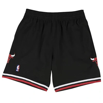 Abbildung von Mitchell &amp; Ness NBA Chicago Bulls Swingman Short kurze Sporthose, Herren, Größe: XL, Black