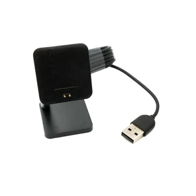 Abbildung von System S USB 2.0 Kabel 100 cm Ladestation für Redmi Watch 4 Smartwatch Adapter in Schwarz
