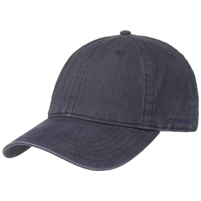 Abbildung von Stetson Ducor Sun Guard Fullcap Herren Baseballcap aus Bio Baumwolle (nachhaltig) Frühjahr/Sommer Cap mit Sonnenschutz UV 40+ Basecap Stonewashed Look Outdoorcap blau XXL (62 63 cm)