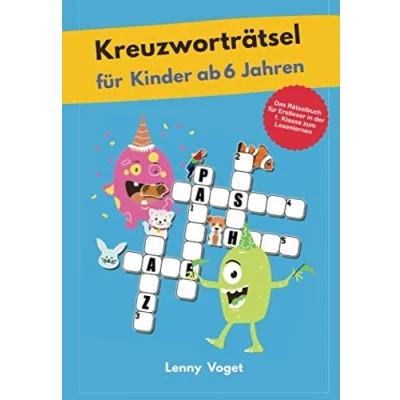 Abbildung von Kreuzworträtsel für Kinder ab 6 Jahren: Das Rätselbuch Erstleser in der 1. Klasse zum Lesenlernen