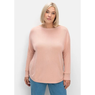 Abbildung von Sheego Strickpullover, Damen, Größe: 40, Puder