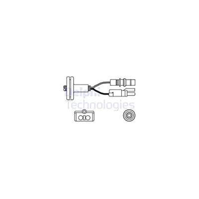 Abbildung von DELPHI ES10258 12B1 Lambdasonde Fingersonde, beheizt MERCEDES BENZ: 190