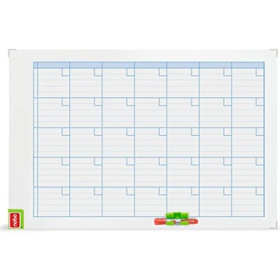 Abbildung von Nobo Planer Monatsraster magnethaftend trocken abwischbar 900 x 600 mm