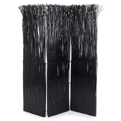 Abbildung von DESIGN DELIGHTS RAUMTEILER Nature 165x120cm(HxB), schwarz Wohlfühl Paravent aus Weidenzweigen, Raumtrenner, 3teilige Trennwand/Sichtschutz Weidenholz