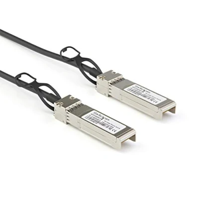 Abbildung von StarTech.com SFP+ Kabel (1 m, 10 GbE, Dell EMC DAC SFP 10G 1M kompatibles Kabel, Passives Kupfer Mini GBIC)