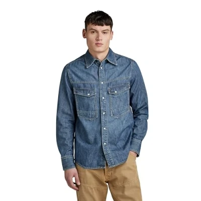 Abbildung von G Star Dakota Regular Hemd, Herren, Größe: Large, Faded seasalt