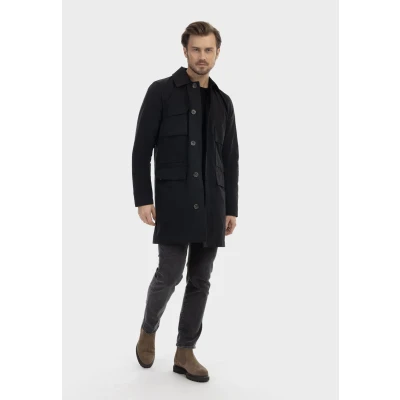 Abbildung von DREIMASTER vintage Men&#039;s Jacket XL / Schwarz 68% Baumwolle 26% Polyester 6% Nylon