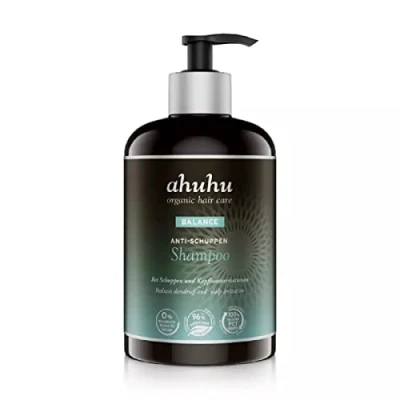 Abbildung von ahuhu BALANCE Anti Schuppen Shampoo XXL (500ml) Besonders effektiv bei &amp; juckender, trockener Kopfhaut, pflegende Wirkstoffe spenden Feuchtigkeit beruhigen die vegane Haarpflege