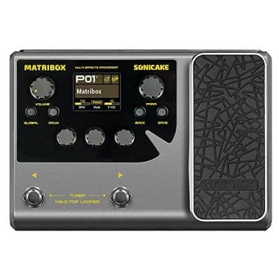Abbildung von SONICAKE Gitarren Effektpedal Multi Effekte Prozessor mit Expression Pedal 140 integrierte 198 Presets Bass Amp Modeling Unterstützung IR OTG USB Audio Interface Matribox