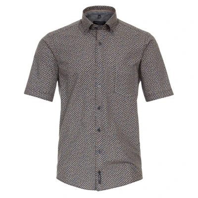 Abbildung von Casamoda Kurzarm Casual FIT Hemd, Herren, Größe: Medium, Dunkelblau