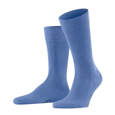 Abbildung von FALKE Herren Family M So nachhaltige Baumwolle einfarbig Socken, Blau Water 6550, 39 42