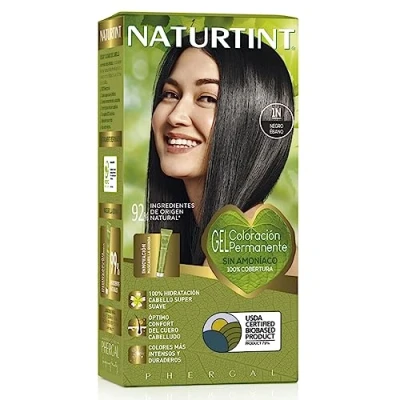 Abbildung von Naturtint Biobased Haarfarbe Oohne Ammoniak 1N Schwarz Hoher Anteil an natürlichen Inhaltsstoffen 170 ml