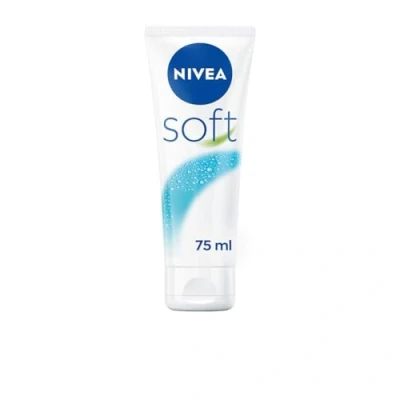 Abbildung von NIVEA Soft (1 x 75 ml), Allzweckcreme mit Jojobaöl und Vitamin E, Intensive Feuchtigkeitscreme zur Pflege von Gesicht, Körper Händen, parabenfrei