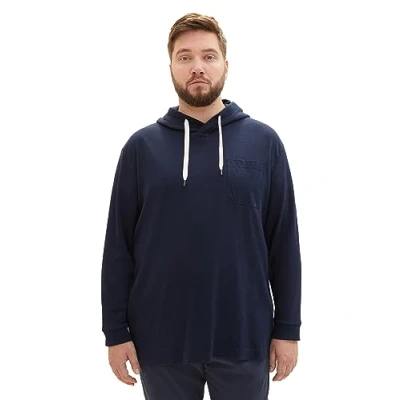 Abbildung von TOM Tailor Kapuzenpullover, Herren, Größe: 4XL, Sky captain blue