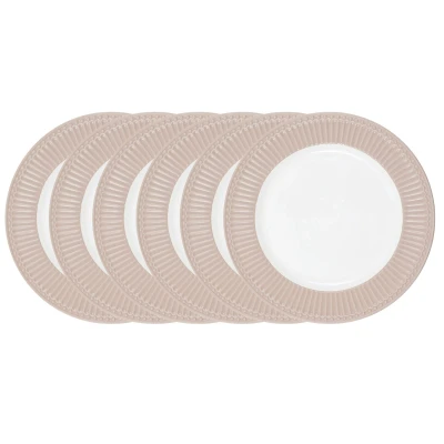 Abbildung von Greengate Alice Speiseteller creamy fudge 26,5 cm 6tlg