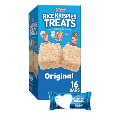 Abbildung von YYST Rice Krispies Treats Marshmallow Snack Bars, Kids Snacks, Lunch Original, 12.4oz Box (16 Bars)