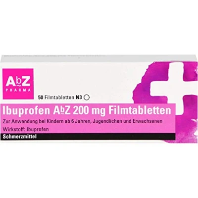 Abbildung von Ibuprofen AbZ 200 mg Filmtabletten 50 St