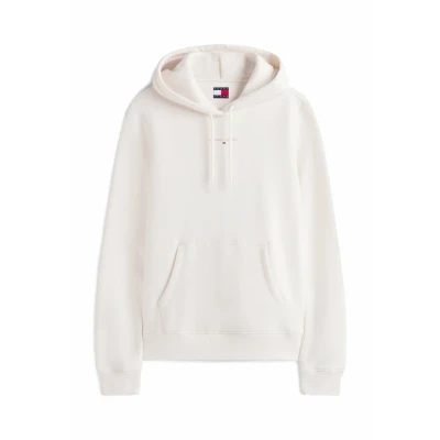 Abbildung von Tommy Jeans Linear Kapuzenpullover, Damen, Größe: 54, Off white