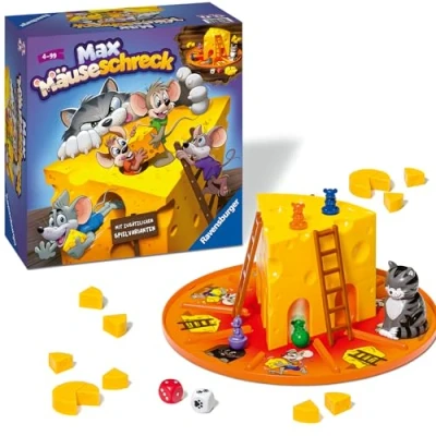 Abbildung von Ravensburger MAX MÄUSESCHRECK Brettspiel für Kinder, Größe: One Size, Mehrfarbig