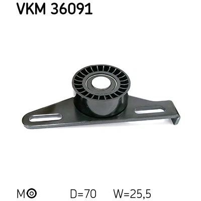 Abbildung von SKF VKM 36091 Spannrolle RENAULT: Kangoo I, CLIO 2, LAGUNA DACIA: Sandero Logan I MCV, NISSAN: Kubistar Kastenwagen