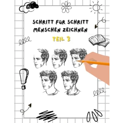 Abbildung von Schritt für Menschen zeichnen Teil 3: Zeichenbuch Kinder ab 6 (Schritt lernen 6, Band 3)