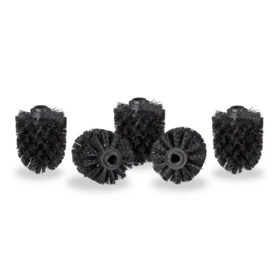 Abbildung von relaxdays Badezimmer Set WC Bürstenkopf Ersatz im 12 mm, Schwarz