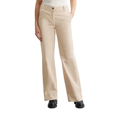 Abbildung von Marc O&#039;Polo Model Lande WIDE Stoffhose, Damen, Größe: 34, Dry sand