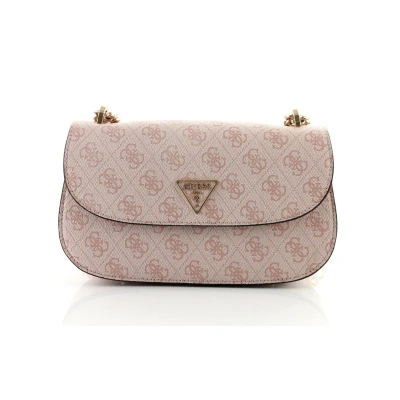 Abbildung von Guess ECO Erica FLAP Handtasche, Damen, Größe: One Size, Dusty rose logo